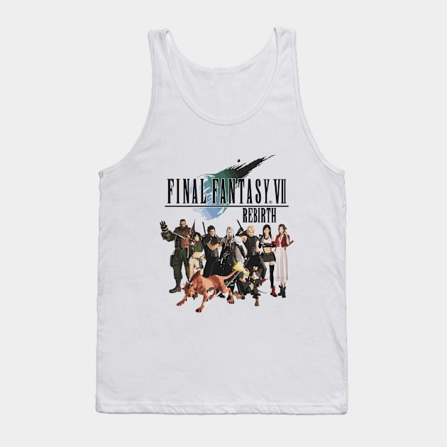 Final Fantasy VII Rebirth Party Group Tank Top by moreirapod